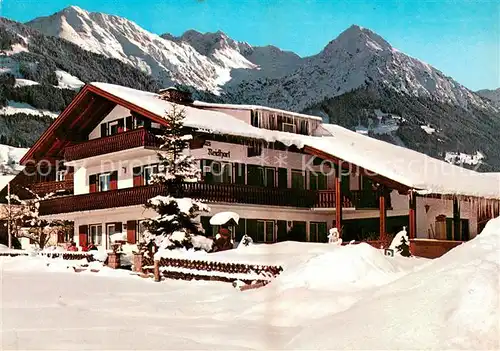 AK / Ansichtskarte Oberstdorf Fremdenheim Neidhart mit Schoellang Oberstdorf