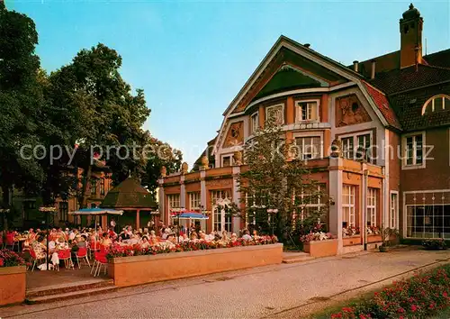 AK / Ansichtskarte Celle_Niedersachsen Staedtische Union am Thaerplatz Restaurant Terrasse Celle_Niedersachsen