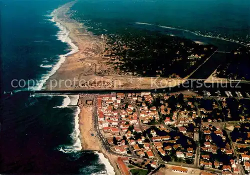 AK / Ansichtskarte Capbreton Hossegor au bord de l ocean vue aerienne 