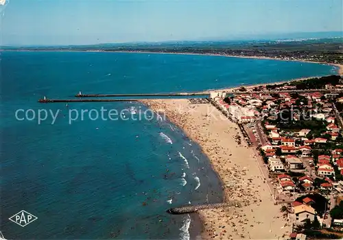 AK / Ansichtskarte Le_Grau_d_Agde Le front de mer vue aerienne Le_Grau_d_Agde