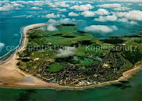 AK / Ansichtskarte Borkum_Nordseebad Nordseeinsel Fliegeraufnahme Borkum_Nordseebad