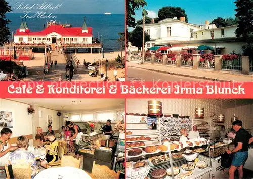 AK / Ansichtskarte Ahlbeck_Ostseebad Cafe Konditorei Irma Blunck Gaststube Kuchentheke Ahlbeck_Ostseebad