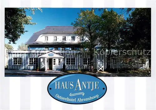 AK / Ansichtskarte Ahrenshoop_Ostseebad Haus Antje Hotel garni mit Kosmetikstudio Ahrenshoop_Ostseebad