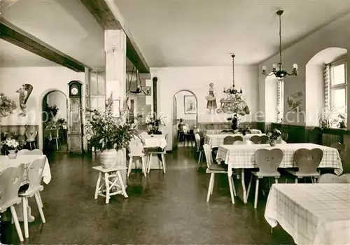 AK / Ansichtskarte Burgbernheim Kneipp Sanatorium Wildbad Speisesaal Burgbernheim