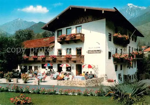 AK / Ansichtskarte Staudach_Oberbayern Bergcafe Gaststaette Muehlwinkl Staudach Oberbayern