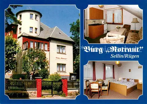 AK / Ansichtskarte Sellin_Ruegen Burg Rotraut Appartement Zimmer Sellin Ruegen