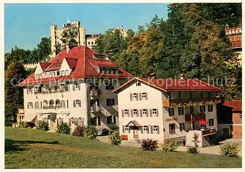 AK / Ansichtskarte Hohenschwangau mit Schloss Hohenschwangau Hohenschwangau