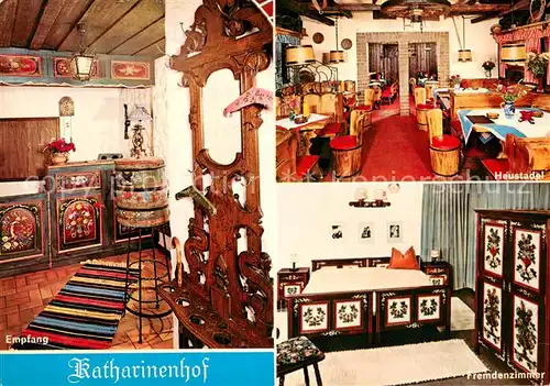 AK / Ansichtskarte Treffelstein Hotel Restaurant Cafe Katharinenhof Empfang Heustadel Fremdenzimmer Treffelstein