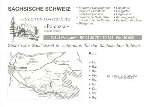 AK / Ansichtskarte Hohnstein_Saechsische_Schweiz Pension und Gaststaette Polenztal Fliegeraufnahme Zimmer Bad Hohnstein_Saechsische