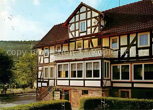 AK / Ansichtskarte Appenfeld Pension Haus Trieschmann Fachwerkhaus Appenfeld