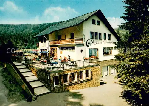 AK / Ansichtskarte Stryck Cafe zum Paradies Terrasse Stryck