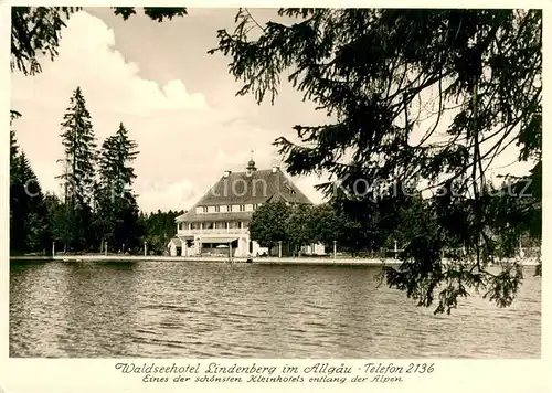 AK / Ansichtskarte Lindenberg_Allgaeu Waldseehotel  Lindenberg Allgaeu