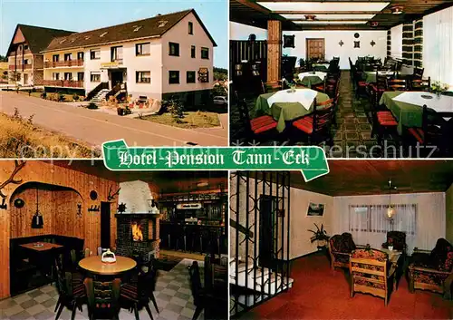 AK / Ansichtskarte Schellbach_Knuellwald Hotel Pension Tann Eck Gastraeume Zimmer Schellbach Knuellwald