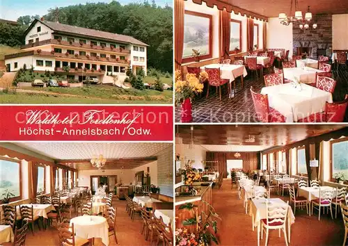 AK / Ansichtskarte Annelsbach Waldhotel Forellenhof Gastraeume Annelsbach