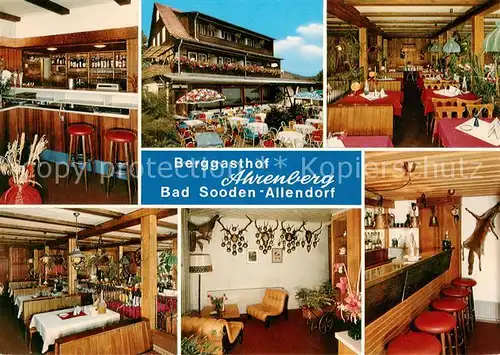 AK / Ansichtskarte Bad_Sooden Allendorf Berggasthof Ahrensberg Hotel Restaurant Bar Kegelbahn Bad_Sooden Allendorf