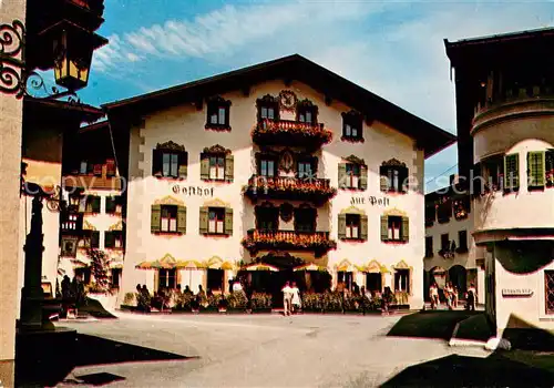 AK / Ansichtskarte Salzburg_Oesterreich Hotel Braeu Hotel Gasthof zur Post Salzburg_Oesterreich