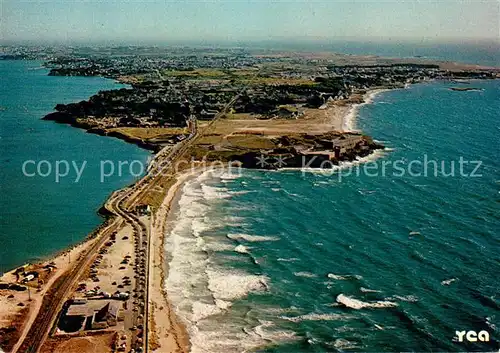 AK / Ansichtskarte Presqu_Ile_de_Quiberon L entre deux mers Collection La Bretagne pittoresque vue aerienne Presqu_Ile_de_Quiberon