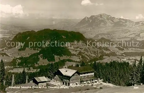 AK / Ansichtskarte Oberstdorf Alpenhotel Schoenblick Oberstdorf