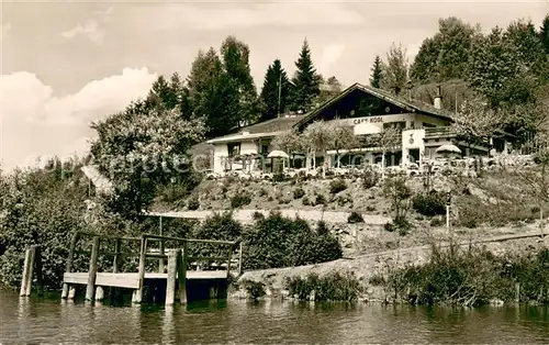 AK / Ansichtskarte Schliersee Terrassencafe Gaestehaus garni Koegl Schliersee