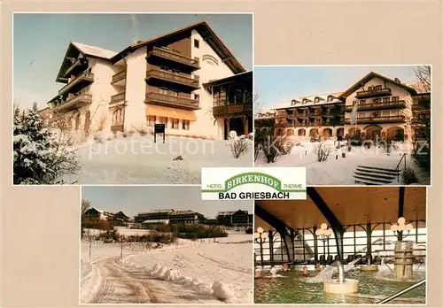 AK / Ansichtskarte Bad_Griesbach_Rottal Hotel Birkenhof Therme Hallenbad Winteridyll Bad_Griesbach_Rottal