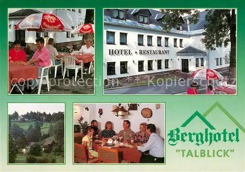 AK / Ansichtskarte Holzhau_Rechenberg Bienenmuehle_Erzgebirge Berghotel Talblick Terrasse 