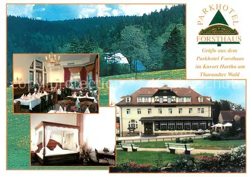 AK / Ansichtskarte Hartha_Tharandt Parkhotel Forsthaus am Tharandter Wald Restaurant Hartha Tharandt