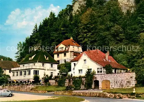 AK / Ansichtskarte Behringersmuehle Cafe Pension Restaurant Frankengold Behringersmuehle