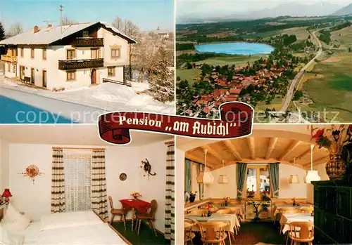 AK / Ansichtskarte Bayersoien_Oberammergau Pension Am Aubichl Gaestezimmer Gaststube Panorama Bayersoien Oberammergau