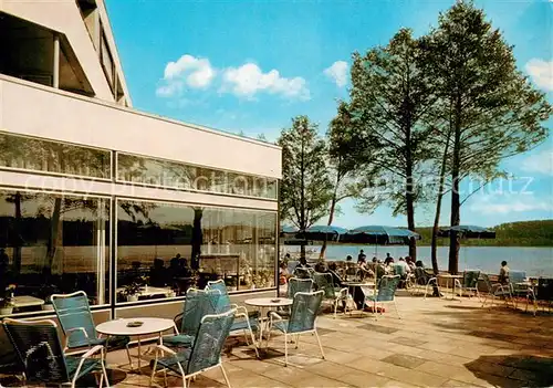 AK / Ansichtskarte Ratzeburg Hotel Hubertus am See Restaurant Cafeterrasse Ratzeburg