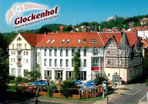 AK / Ansichtskarte Eisenach_Thueringen Hotel Restaurant Glockenhof Biergarten Eisenach Thueringen