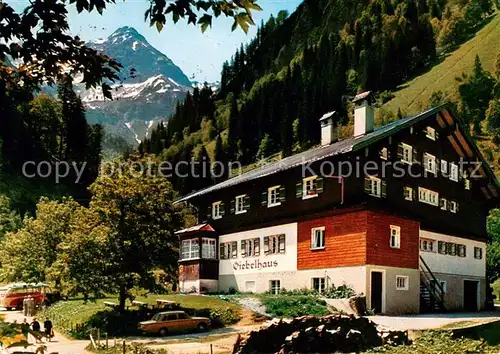 AK / Ansichtskarte Hinterstein_Bad_Hindelang Berggasthof Giebelhaus Hinterstein_Bad_Hindelang