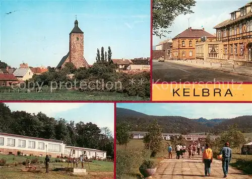 AK / Ansichtskarte Kelbra_Kyffhaeuser Ortsansicht Hotel Tourist Ferienheim des VEB Nordhausen Promenade an der Talsperre Kelbra Kyffhaeuser