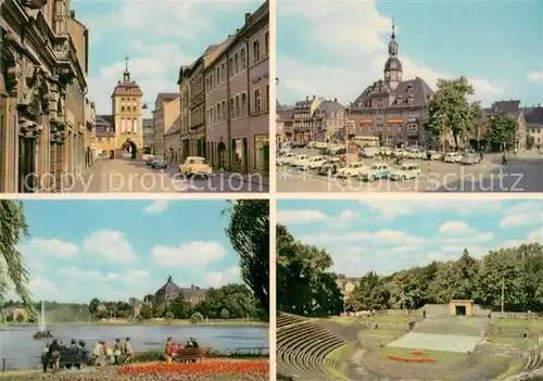 AK / Ansichtskarte Borna_Leipzig Reichstag Rathaus Breiter Teich Volksplatz Borna_Leipzig