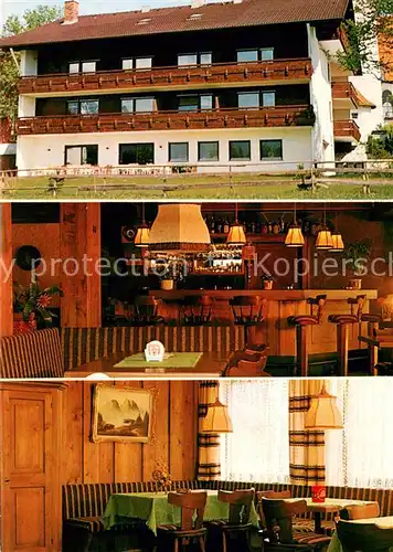 AK / Ansichtskarte Speiden_Eisenberg_Allgaeu Gaestehaus Pension Haus Christine Gastraum Speiden_Eisenberg_Allgaeu