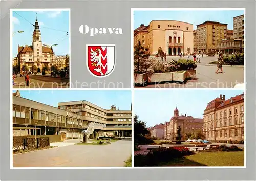 AK / Ansichtskarte Opava_Troppau Jedno z nejstarsich gotickych Prumyslove zemedelske a kulturni stredisko Slezska se zachovanym souborem vzacnych stavebnich a historickych pamatek Opava Troppau