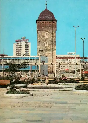 AK / Ansichtskarte Karl Marx Stadt Posthof Roter Turm Karl Marx Stadt