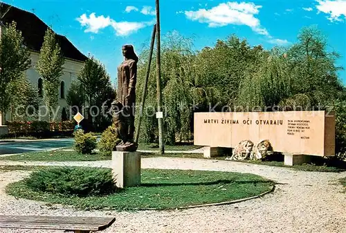 AK / Ansichtskarte Kroatien_Croatia Monument Kroatien Croatia