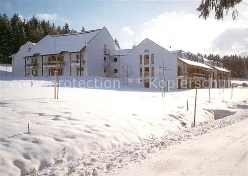 AK / Ansichtskarte Sonnen_Niederbayern Sporthotel Sonnenhof im Winter Sonnen Niederbayern