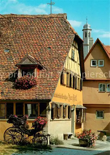 AK / Ansichtskarte Rothenburg_Tauber Zur Hoell eines der aeltesten Buergerhaeuser der Stadt Rothenburg Tauber