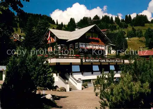 AK / Ansichtskarte Hirschegg_Kleinwalsertal_Vorarlberg Restaurant Cafe Heubergstube Hirschegg_Kleinwalsertal