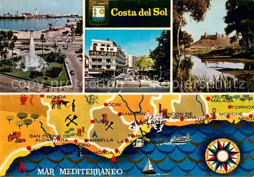 AK / Ansichtskarte Costa_del_Sol Playa de la Marina Avenida Manantiales Castillo Sohail Costa_Del_Sol