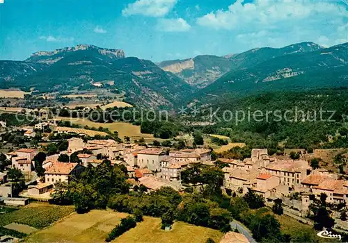 AK / Ansichtskarte Beaufort sur Gervanne Vue generale aerienne Au fond le Vellan et les Gorges d Ombleze Beaufort sur Gervanne