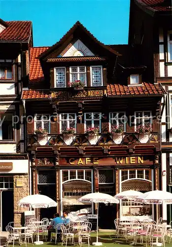 AK / Ansichtskarte Wernigerode_Harz Cafe Wien Terrasse Wernigerode Harz