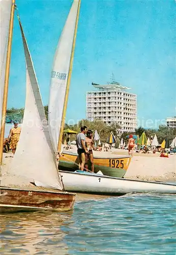 AK / Ansichtskarte Slantschev_Brjag Hotel Globus Strand Schwarzes Meer Slantschev_brjag