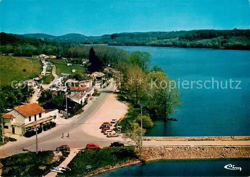 AK / Ansichtskarte Charmes la Grande Lac de Charmes Le Restaurant du Lac Vue aerienne Charmes la Grande