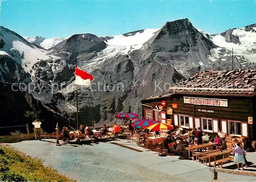 AK / Ansichtskarte Grossglockner Hochalpenstrasse Edelweisshuette mit Hohe Dock Grossglockner