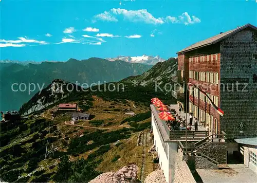 AK / Ansichtskarte Feuerkogel Berghotel am Feuerkogel mit Dachsteinblick Feuerkogel