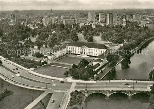 AK / Ansichtskarte Berlin Schloss Bellevue Fliegeraufnahme Berlin