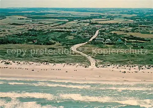 AK / Ansichtskarte Tversted Badestrand Fliegeraufnahme Tversted