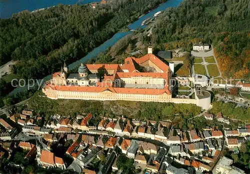 AK / Ansichtskarte Melk_Donau Stift Melk Fliegeraufnahme Melk_Donau